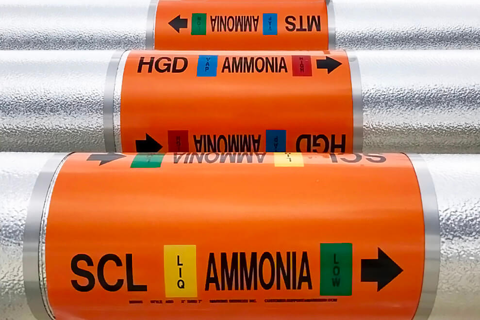 Ammonia Pipe Labeling Basics